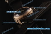 Panerai Luminor Marina PAM177 Swiss ETA 6497 Manual Winding Titanium Case with Black Dial and Black Leather Strap - 1:1 Original