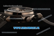 Hublot Classic Fusion Chronograph 7750 Auto PVD Case with Black Dial and Black Leather Strap