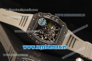 Richard Mille RM35-02 Carbon Fiber With Miyota 9015 Movement 1:1 Clone Grey Rubber