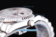 Rolex Datejust Turn-O-Graph Oyster Perpetual Automatic Movement with White Dial