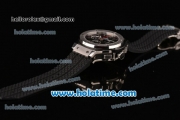 Hublot Big Bang Chrono Clone HUB4100 Automatic Steel Case with Black Rubber Strap and Black Dial - 1:1 Original