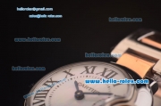 Cartier Ballon Bleu De Swiss ETA Quartz Two Tone Case/Strap with White MOP Dial