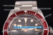 Tudor Heritage Black Bay Swiss ETA 2824 Automatic Full Steel with Red Bezel Black Dial and Dot Markers - 1:1 Original (ZF)