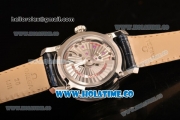 Omega De Ville Hour Vision Clone Omega 8500 Automatic Steel Case with Blue Dial and Silver Stick Markers (KW)