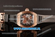 Richard Mille RM 018 Tourbillon Hommage a Boucheron Rose Gold Case 9015 Auto with Skeleton Dial and Black Rubber Strap