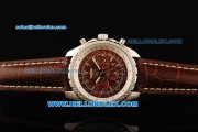 Breitling for Bentley Motors Automatic Movement with Brown Dial and Brown Leather Strap