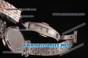 Chopard Imperiale Miyota Quartz Steel Case with Diamonds Bezel Silver Dial and Two Tone Bracelet