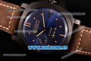 Panerai PAM 551 Radiomir 1940 8 Days Asai ST Automatic PVD Case with Black Dial and Coffee Leather Strap