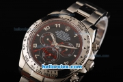 Rolex Daytona II Automatic Movement Full Steel with Black Dial and Numeral Markers