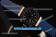 Hublot Big Bang Chrono Swiss Valjoux 7750 Automatic Steel Case with Blue Dial and Blue Rubber Strap (YF)