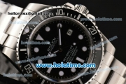 Rolex Sea-Dweller Swiss ETA 2836/Rolex 3135 Automatic Steel Case/Bracelet with Black Dial and White Markers