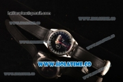 Tag Heuer Mikrogirder 2000 Chrono Miyota Quartz Steel Case with Black Dial and Rubber Strap - Red Second Hand