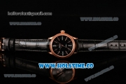 Rolex Cellini Time Asia 2813 Automatic Rose Gold Case with Black Dial and Stick/Roman Numeral Markers