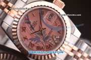 Rolex Datejust Swiss ETA 2671 Automatic Two Tone with Pink MOP Dial-31mm