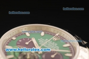 Rolex Daytona II Chronograph Swiss Valjoux 7750 Automatic Movement Full Steel with Green Dial and White Markers