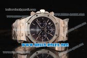 Audemars Piguet Royal Oak Chronograph Miyota OS20 Quartz Steel Case with Blue Dial and Steel Bracelet