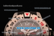 Richard Mille RM028 Swiss Valjoux 7750 Automatic Steel Case with Skeleton Dial and Black Rubber Strap - Red
