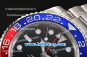 Rolex GMT-Master II Rolex 3186 Automatic Movement Steel Case with White Markers and Ceramic Bezel