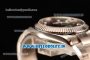Rolex Datejust Oyster Perpetual Swiss ETA 2836 Automatic Steel Case Diamonds Markers With Black Dial Steel Bracelet (BP)