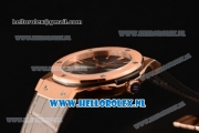 Hublot Classic Fusion 9015 Auto Rose Gold Case with Grey Dial and Grey Leather Strap