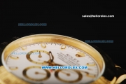 Rolex Daytona Automatic Movement Full Gold with White Dial and Stick Marker