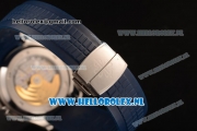 Patek Philippe Aquanaut Travel Time 9015 Auto Steel Case with Blue Dial and Blue Rubber Strap