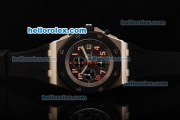 Audemars Piguet Royal Oak Offshore Limited Edition Swiss Valjoux 7750 Automatic Movement Titanium Case with PVD Bezel and Black Rubber Strap