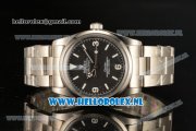 Rolex Explorer Cartier Steel Case Asia Auto with Black Dial and Steel Bracelet