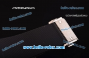 Hublot Classic Fusion Automatic Steel Case with Diamond Bezel - Black Dial and Black Rubber Strap - ETA Coating