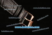 Vacheron Constantin Historiques Toledo Miyota Quartz Rose Gold Case with Stick Markers and Black Dial