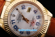 Rolex Datejust Automatic Movement Full Gold with White Dial