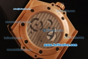 Hublot Big Bang Tourbillon Automatic Rose Gold Case with Ceramic Bezel and Black Rubber Strap-7750 Coating