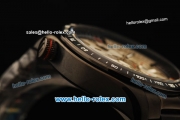 Tag Heuer Grand Carrera Calibre 36 Chronograph Quartz Movement PVD Case with White Dial and PVD Strap