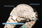 Rolex Daytona II Chronograph Swiss Valjoux 7750 Automatic Movement Full Steel with White Dial and White Markers