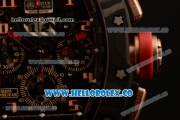 Richard Mille RM 011 Romain Grosjean Chronograph Miyota 9015 Automatic Carbon Fiber Case with Skeleton Dial and Rubber Strap (KV)