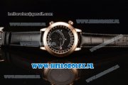 Patek Philippe Grand Complication Sky Moon Celestial Compass Miyota 9015 Automatic Rose Gold Case with Black Dial and Black Genuine Leather Strap (GF)