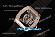 Richard Mille RM 038 Asia Automatic Steel Case with Skeleton Dial and Black Inner Bezel - Dot Markers