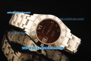 Rolex Datejust Automatic Movement Full Steel with Brown Dial and Diamond Bezel-ETA Coating Case