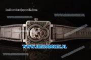 Bell & Ross BR 01-92 Burning Skull Asia Automatic Steel Case with Skull Dial and Black Genuine Leather Bell & Ross BR 01-92 Burning Skull Asia Automatic Steel Case with Skull Dial and Black Genuine Leather