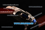 Chopard Gran Turismo XL Chronograph Quartz Movement with White Dial and Brown Leather Strap