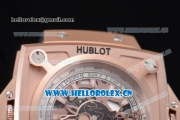 Hublot Masterpiece MP 08 Antikythera Sunmoon Asia 2813 Automatic Rose Gold Case Skeleton Dial and Brown Leather Strap