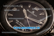 1:1 Blancpain Fifty Fathoms 500 Swiss ETA 2824 Automatic PVD Case with Black Dial and Black Nylon Strap - (ZF)