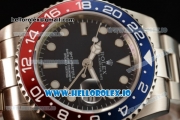 Rolex GTM-Master II 2836 Automatic Steel Case with Blue Dial Dots Markers and Steel Bracelet