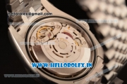 Rolex Datejust Clone Rolex 3135 Automatic Steel Case Orange Dial With Stick Markers Steel Bracelet- 1:1 Original(AR)