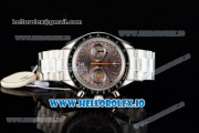 Omega Speedmaster Racing Master Clone Omega 9900 Automatic Steel Case/Bracelet Brown Dial With Stick Markers(JH)