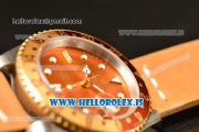 Rolex GMT-Master II Vintage 2813 Auto With Leather Strap Brown Dial And Brown Bezel Two Tone