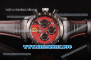 Scuderia Ferrari Chronograph Miyota OS20 Quartz PVD Case with Red Dial and Silver Arabic Numeral Markers