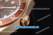 Tudor Heritage Black Bay Swiss ETA 2824 Automatic Bronze Case with Brown Dial Brown Leather Strap and Dot Markers - 1:1 Original (ZF)