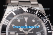 Rolex Sea-Dweller 4000 Clone Rolex 3135 Automatic Stainless Steel Case/Bracelet with Black Dial and Dot Markers (BP)