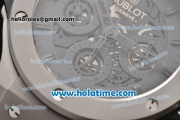 Hublot Big Bang Aero Bang Chrono Swiss Valjoux 7750 Automatic Steel Case with Stick Markers and Skeleton Dial